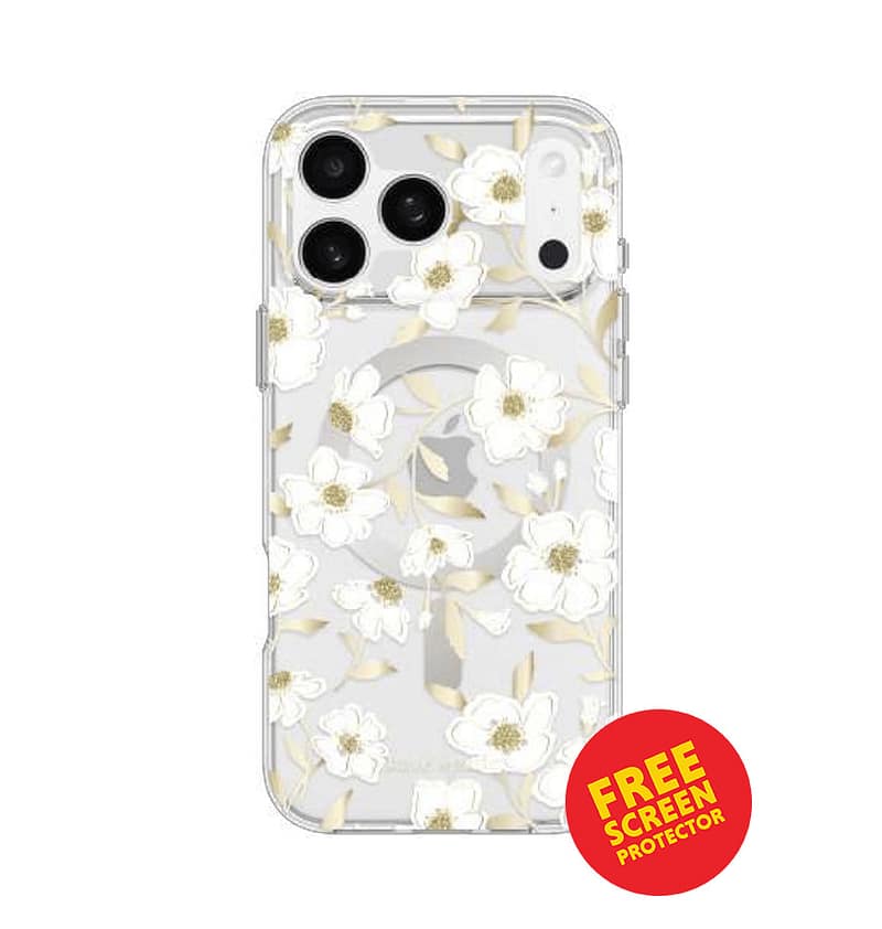 iPhone 17 Pro Max MagSafe Case – Sunshine | Kate Spade Floral Stylish Floral Design, Slim Fit, MagSafe Compatible