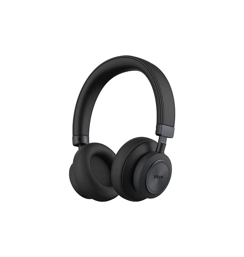 Austin Studio Wireless Headphones – Black | EFM ANC Series Comfortable, Stylish & High-Quality Sound