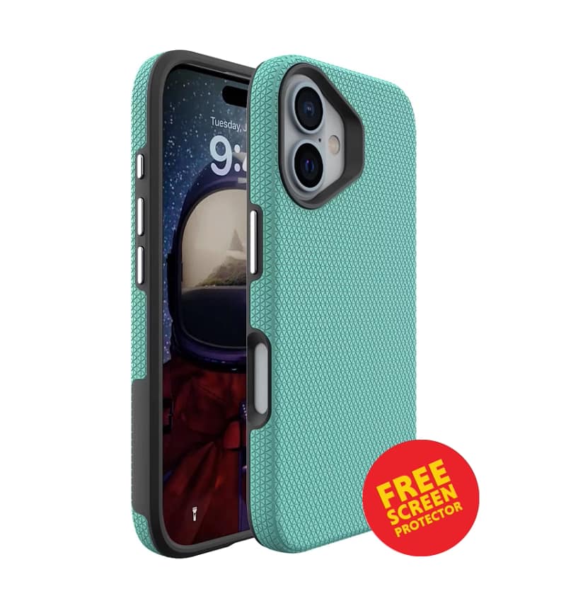 iPhone 17 Triangle MagSafe Case - Mint | Anti-Slip Grip, Crystal Clear Durability