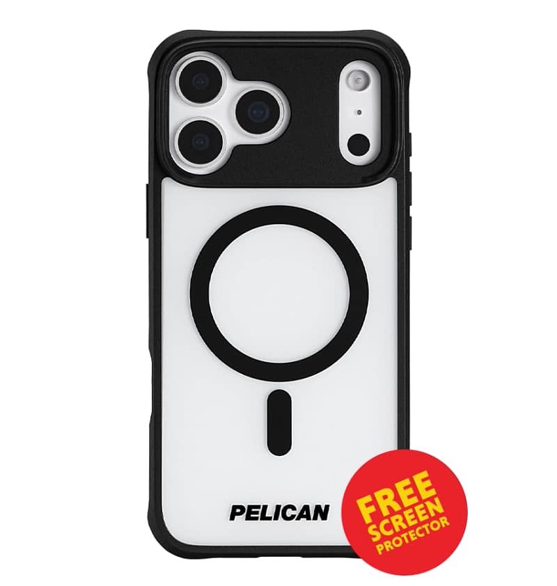 iPhone 17 Pro Max Case – Clear/Black Frosted | Pelican Ranger MagSafe Cover with Rugged Drop Protection & Stylish Finish