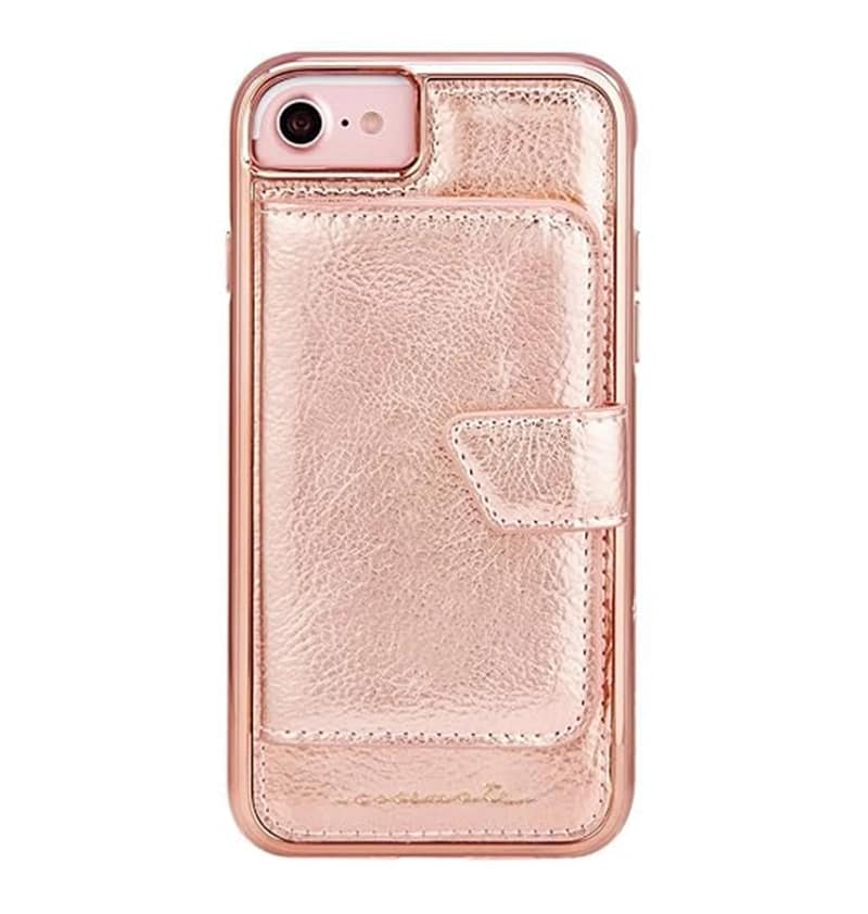 iPhone 6G/6S/7G/8 Case – Rose Gold | Case-Mate Compact Mirror Cover with Stylish Finish & Built-In Mirror