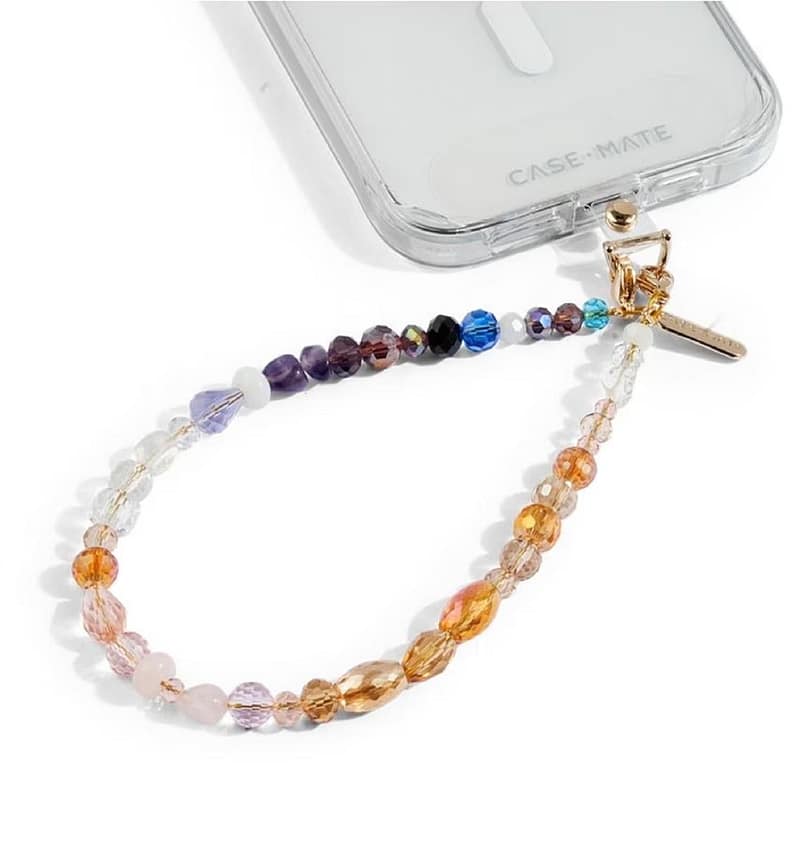 Case-Mate Beaded Phone Wristlet – Universal Boho Crystal | Stylish & Durable Accessory for iPhone & Other Smartphones