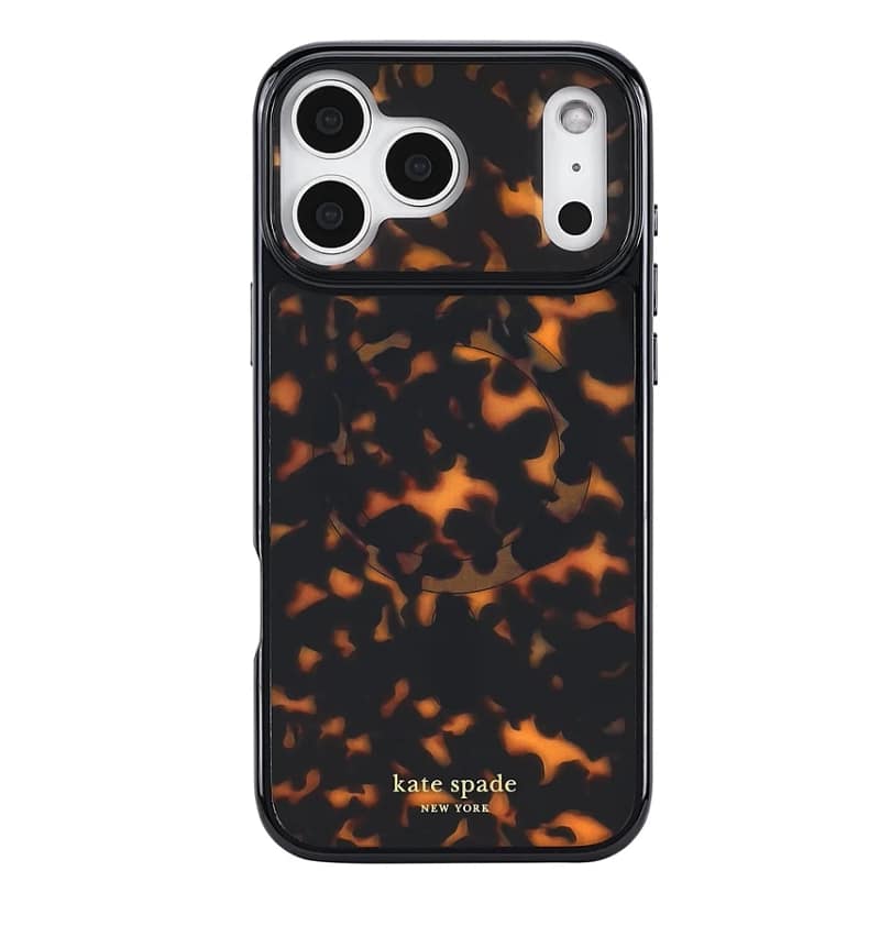 iPhone 17 Pro Max MagSafe Case – Tortoise | Kate Spade Protective Cover with Stylish, Slim & Durable Design