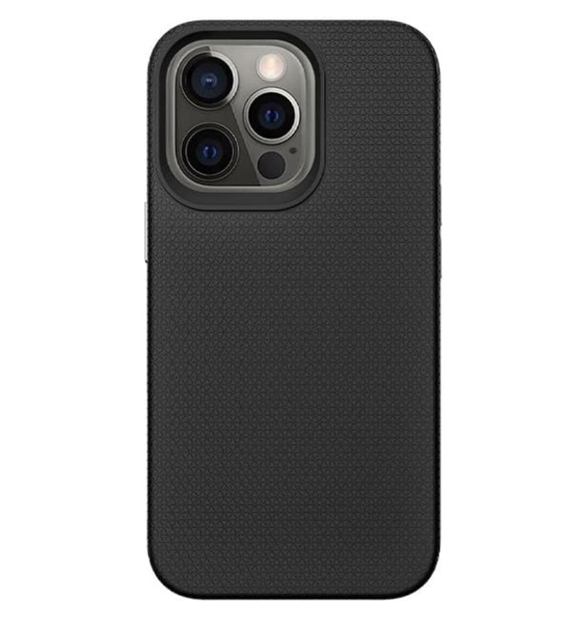 Black Triangle MagSafe Back Cover for iPhone 15 Pro Max, slim and modern fit