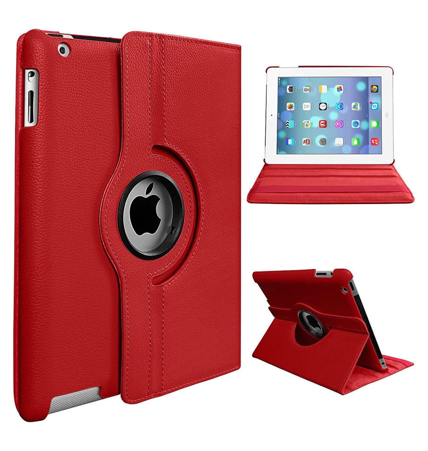 Red 360° case for iPad 10.9 10th Gen, vibrant and protective fit