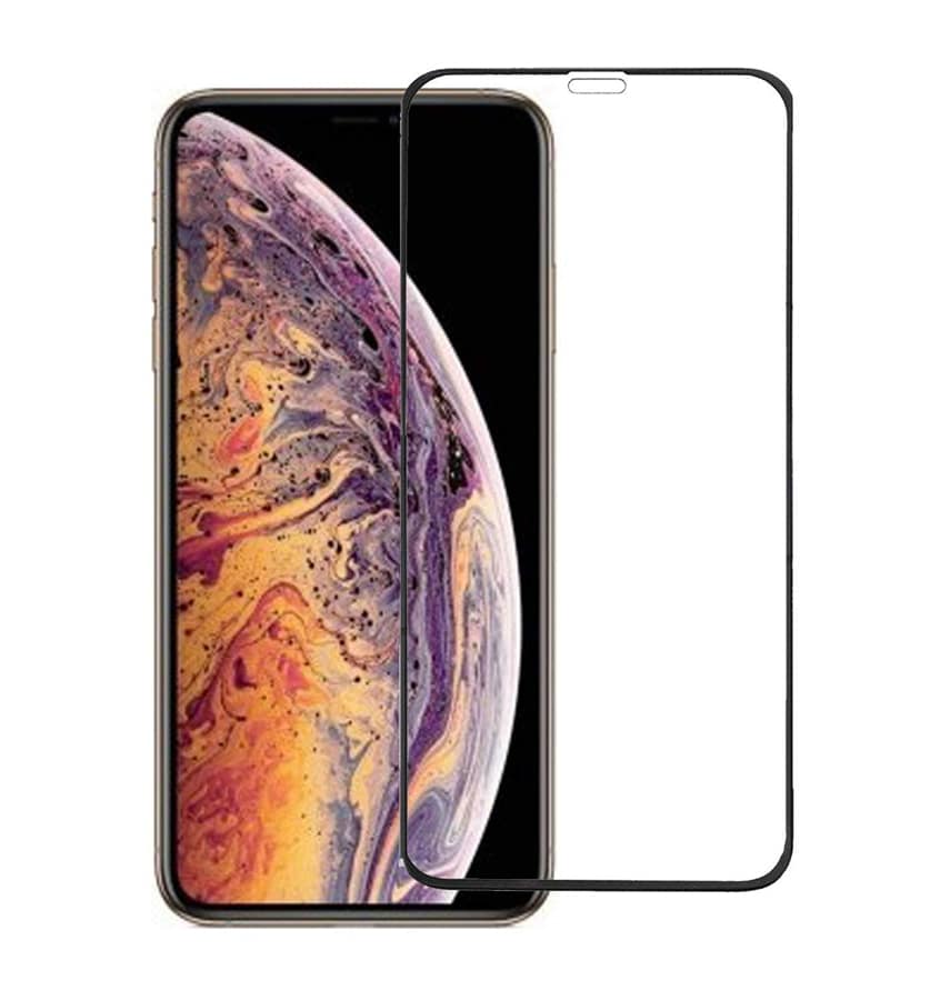 Clear tempered glass screen protector for iPhone XS Max/11 Pro, premium scratch resistance.