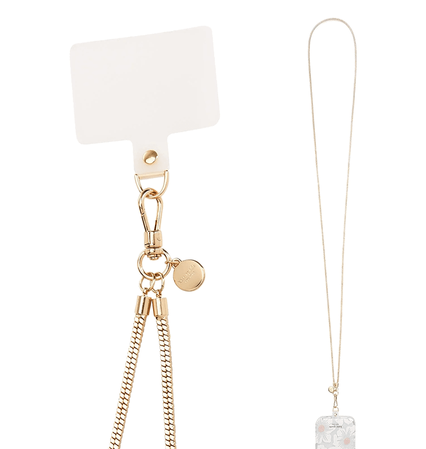 Kate Spade "Heart of Gold" phone crossbody bag, stylish and functional accessory.