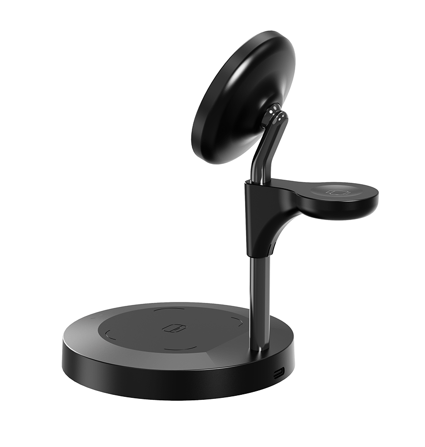 DC-4B MVR 3 in 1 Wireless Portable Charger - Black - Image 3