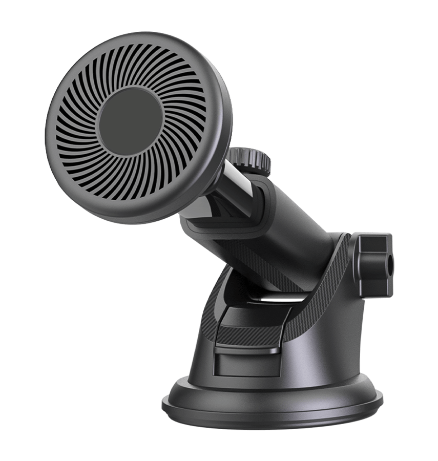 Beetle R4 Universal Car Phone Mount - Black | 10X Strong Magnetic Holder with 3M Adhesive Base & 45° Adjustable Head - Image 2