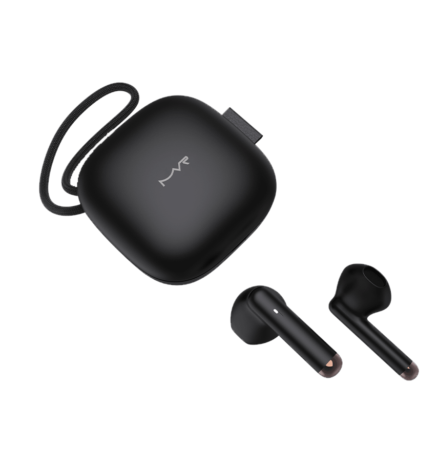 MVR Mavis Wireless Earbuds – Black | Bluetooth 5.2, 25H Playtime, Comfort – Fit & Touch Controls - Image 4