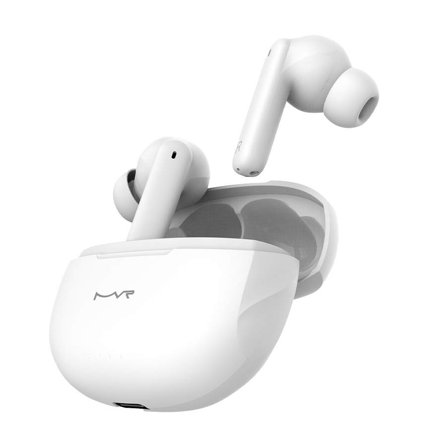 MVR Owl True Wireless Earbuds – White | Active Noise Cancelling (ANC), 30H Playtime & IPX5 Waterproof - Image 4