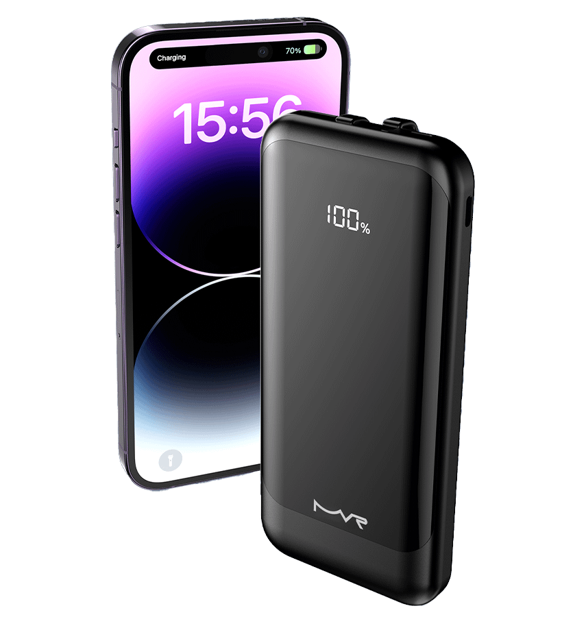 MVR Rapid 10S Power Bank - 10000mAh | 20W USB - C Fast Charging, Slim & Portable (Black) - Image 7