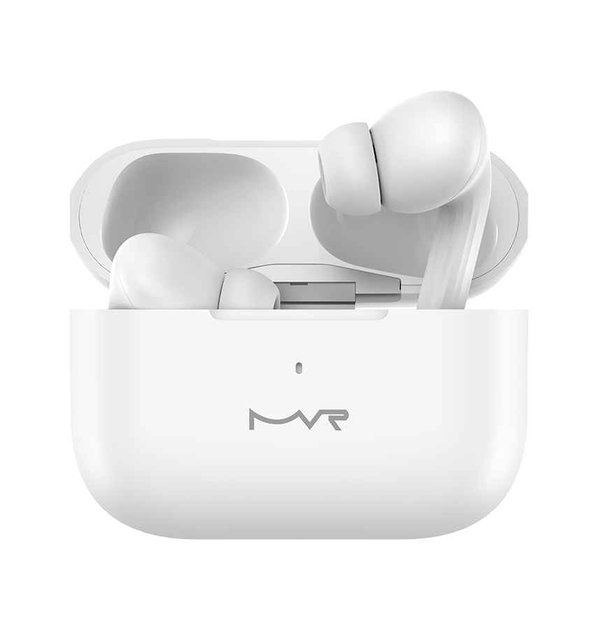 Robin Pro MVR In-Ear Bluetooth Headphones - White - Image 2