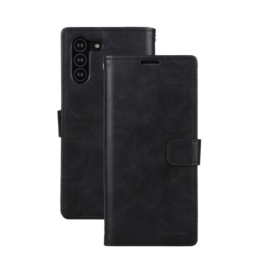 Black Mercury Bluemoon flip diary wallet case for Galaxy S21 FE