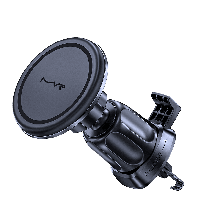 Black T5 MVR 360° Rotation In-Car MagSafe Charging Holder