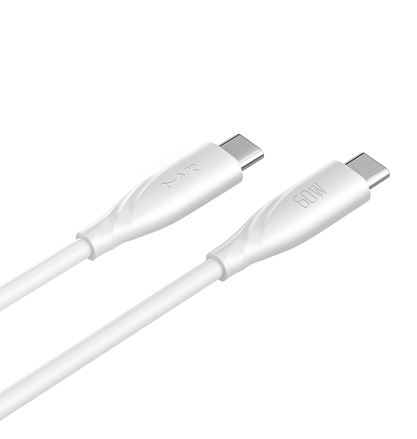MVR Charging Cable - White |60W, 1m USB C, Fast Charging Cable - Image 2