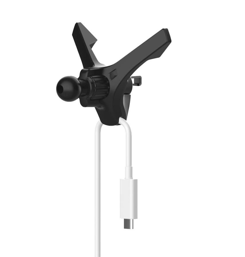 MVR T7 Car Phone Holder - Black | 15W Fast Wireless Charging, Dual – Coil Alignment, One – Hand Operation & Air Vent Clip - Image 6