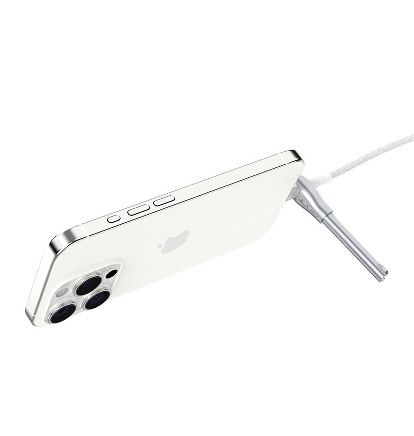 MVR Lightning Cable - White | MFi Certified 1.2m USB C, Fast Charging with Phone Stand - Image 8