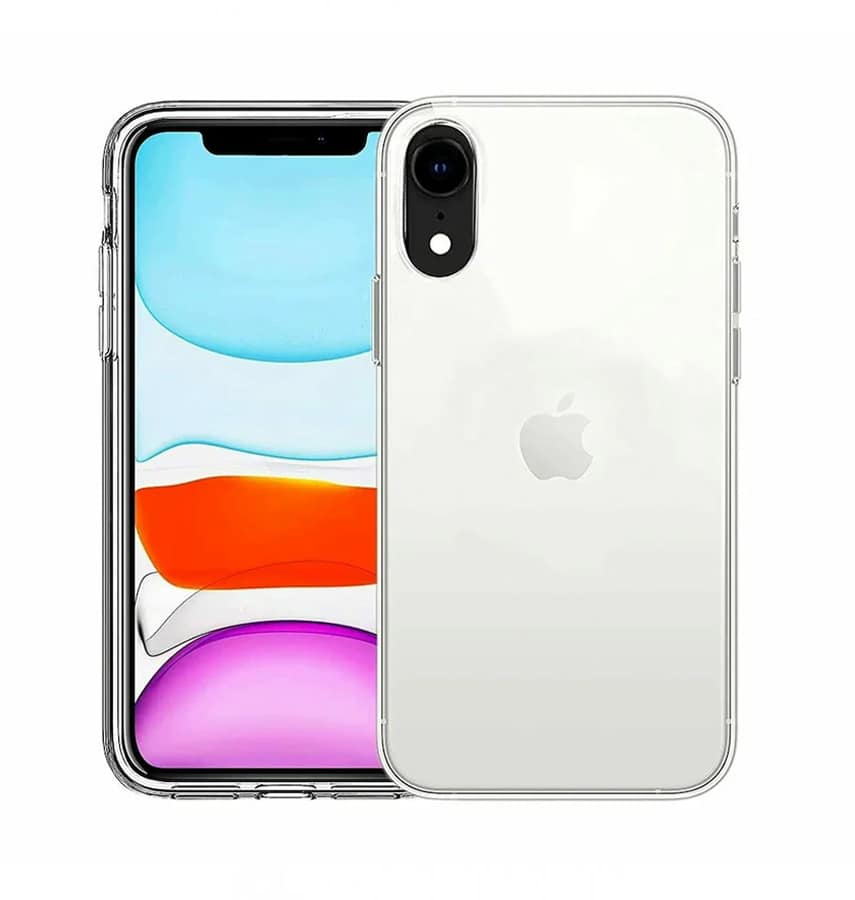 Clear soft back cover for iPhone XR, slim fit and durable.