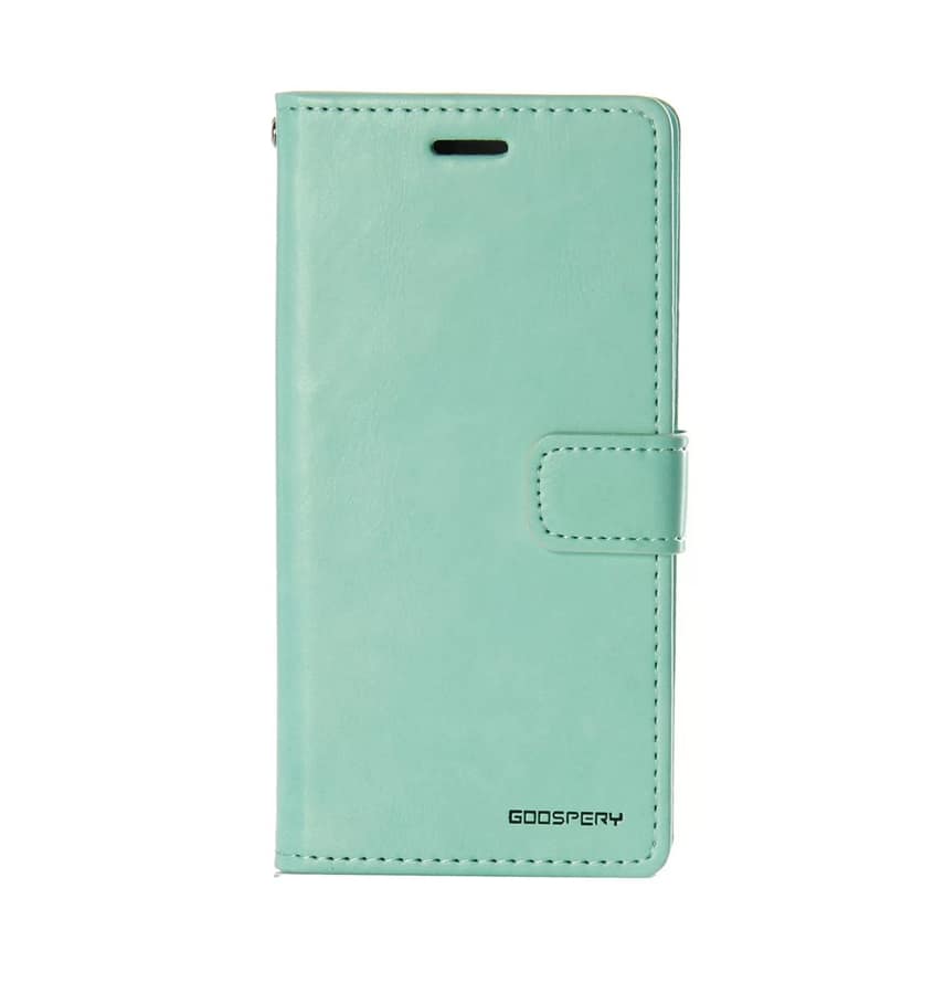 Mint Mercury Bluemoon diary back cover for iPhone 7/8/SE2, modern and protective.