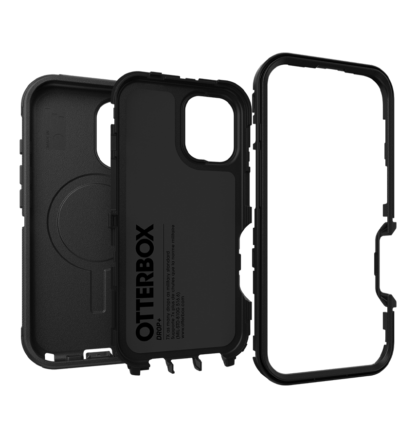iPhone 16 Magsafe Case – Black | Otterbox Defender Series, Rugged Shockproof Back Cover - Image 3