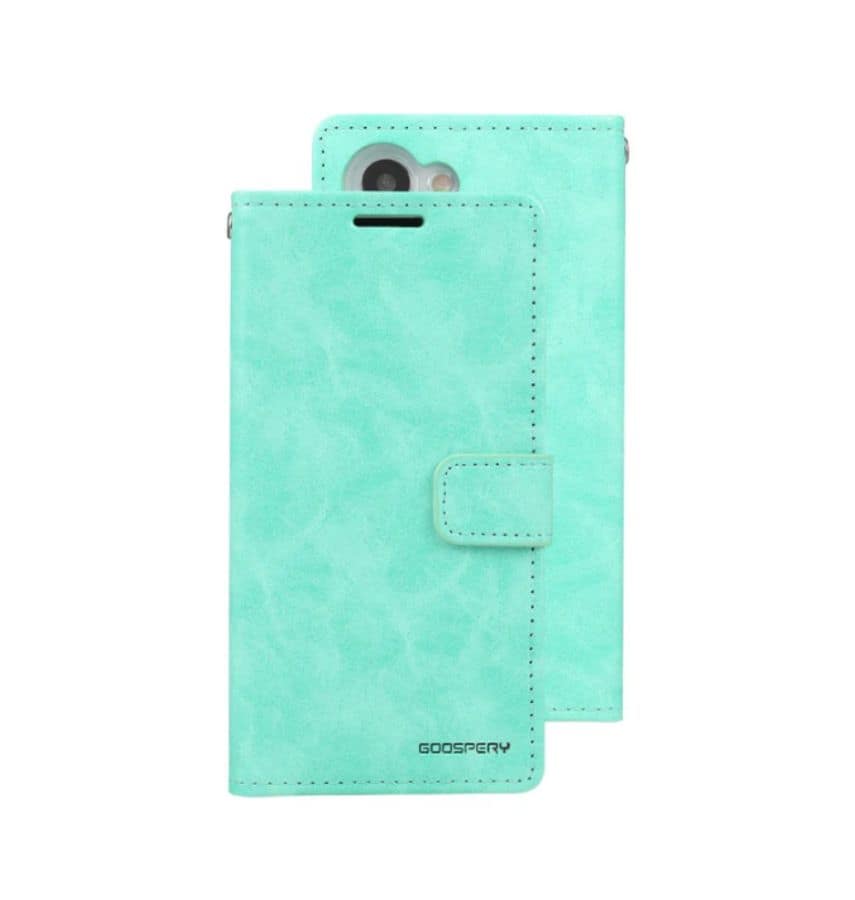 Mint Mercury Bluemoon wallet diary case for Samsung Galaxy S24