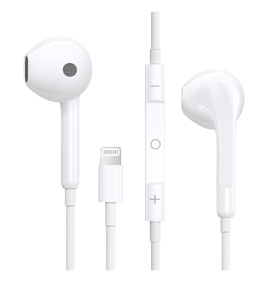 MFI-certified Lightning earphones for Apple devices, offering high-quality sound and comfort.