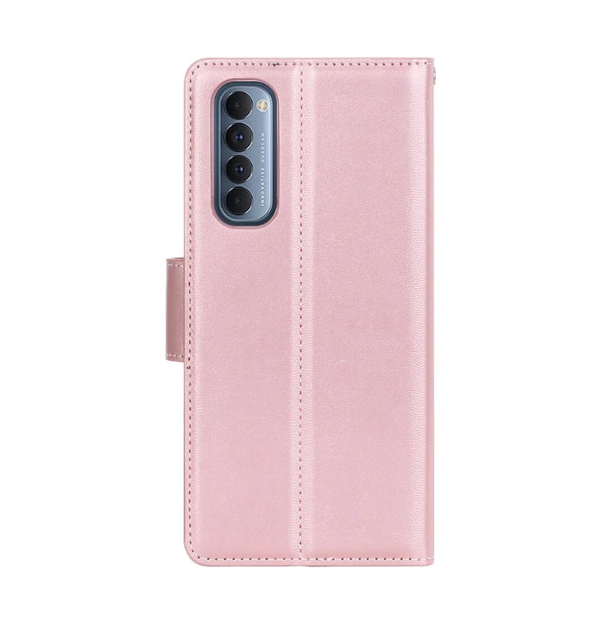 Rose gold Hanman wallet flip case with clasp for Galaxy A35