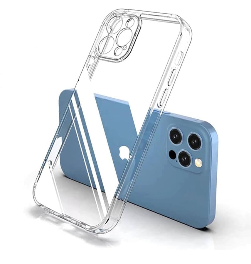 Clear Soft Back Cover for iPhone 14 Pro, slim, flexible, and protective.