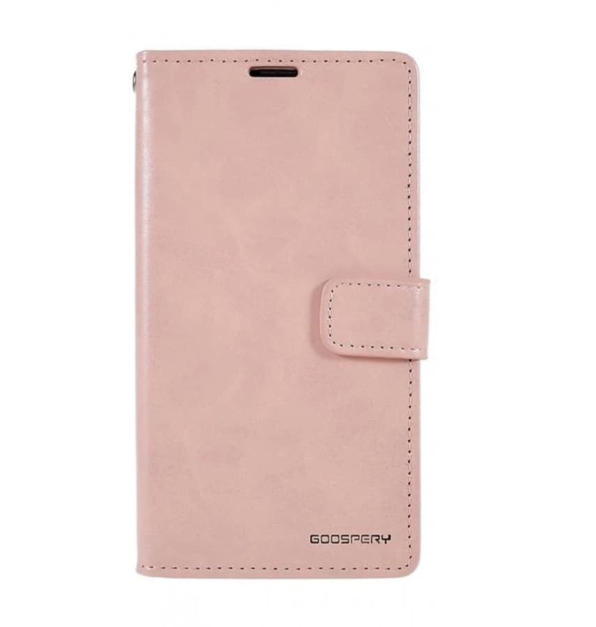 Rose gold Mercury Bluemoon diary flip wallet case for iPhone XR, stylish protection.