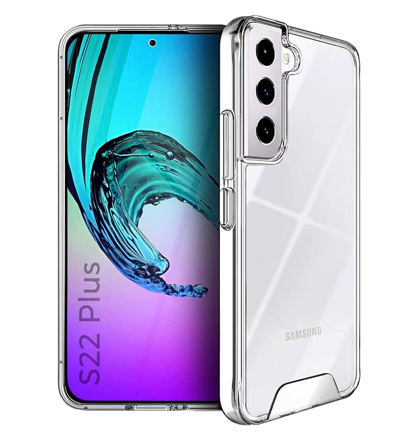 1.5mm clear bumper hard back cover for Samsung Galaxy S22 Plus