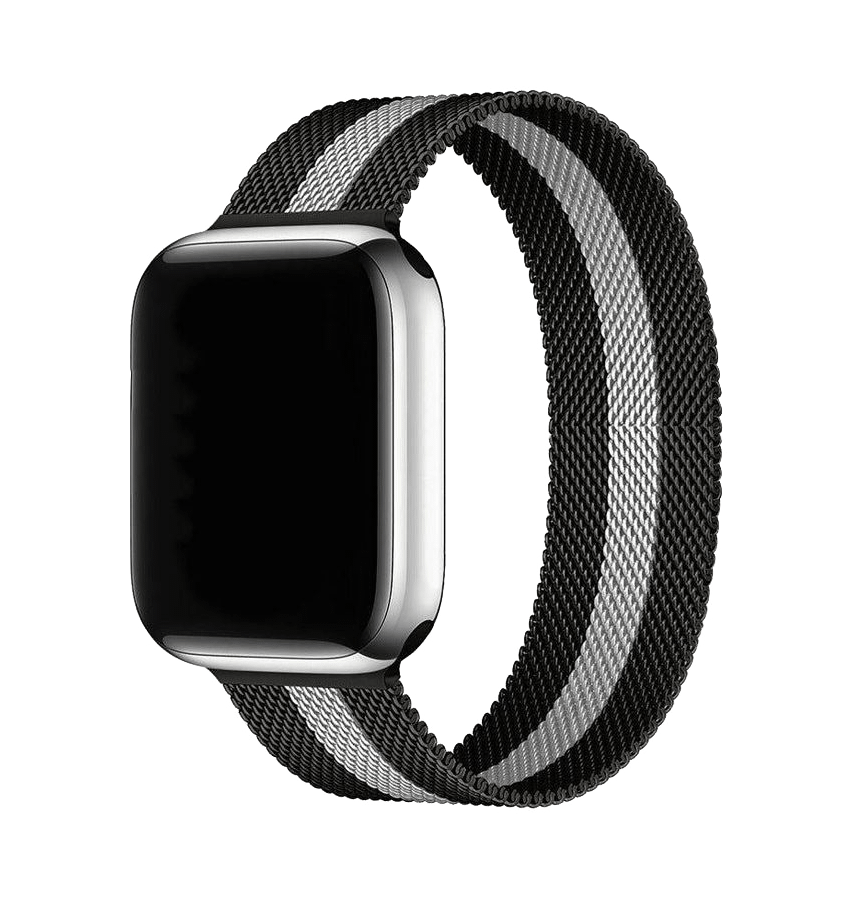 Apple Watch 38/40/41mm Milanese metal band, black, sleek and modern for everyday wear