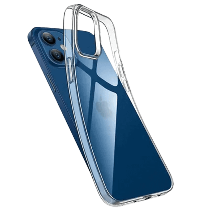 Clear generic soft back cover for iPhone 12/12 Pro, slim and smooth design
