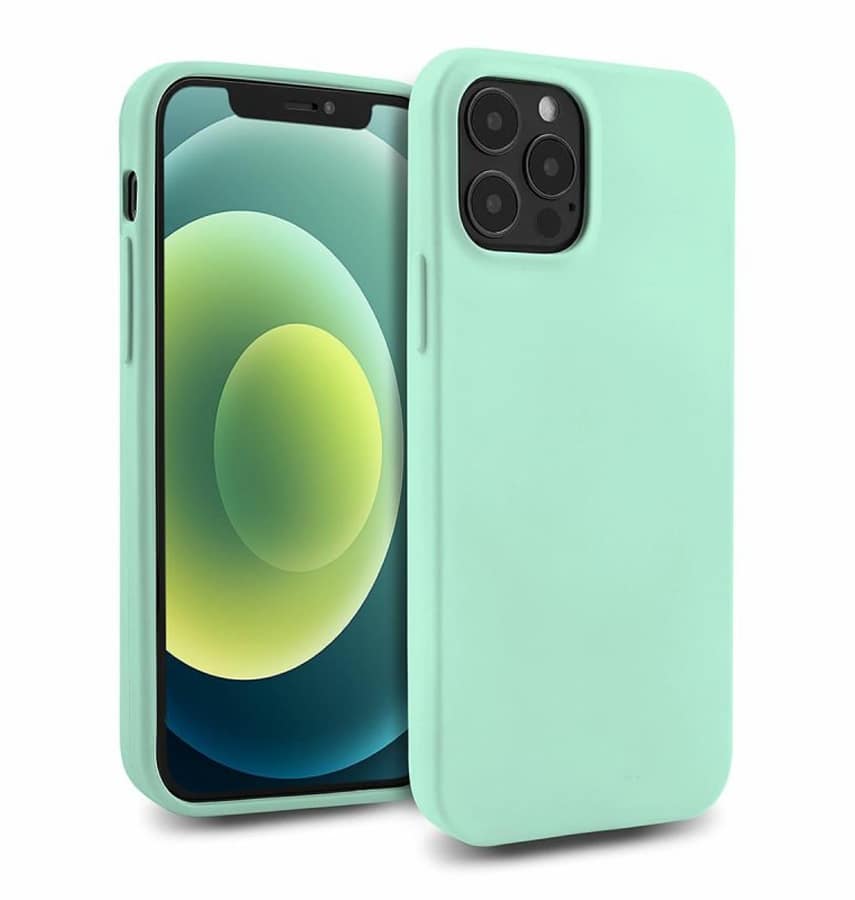 Mint Mercury Soft Feeling back cover for iPhone 13 Pro Max, stylish and protective.