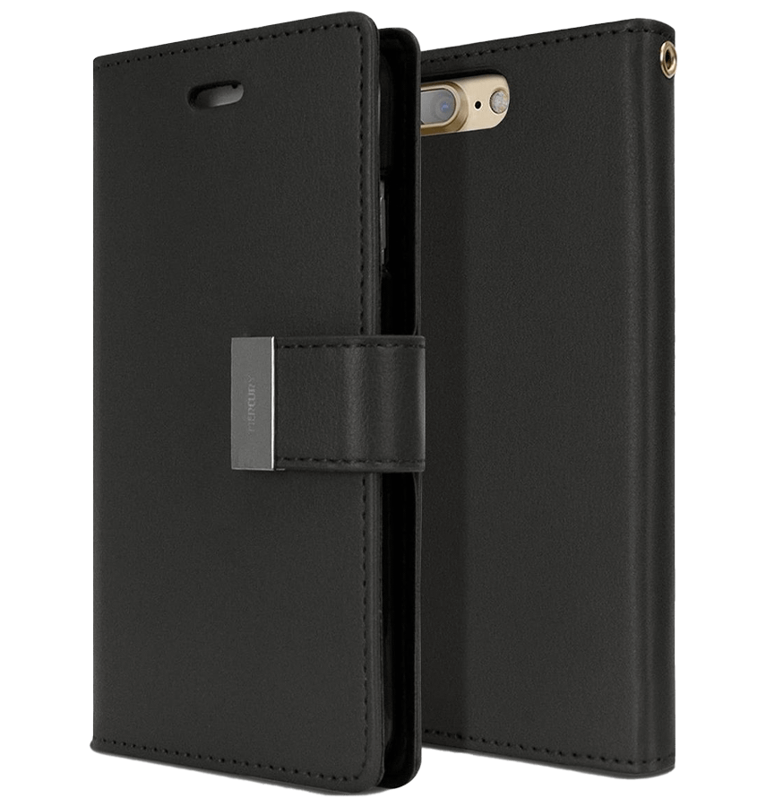 Black Mercury Rich Diary Flip Wallet Case for iPhone 16 Pro Max, durable