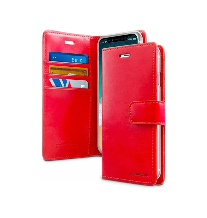 Red Mercury Universal phone diary flip cover, size L, sleek and durable design.