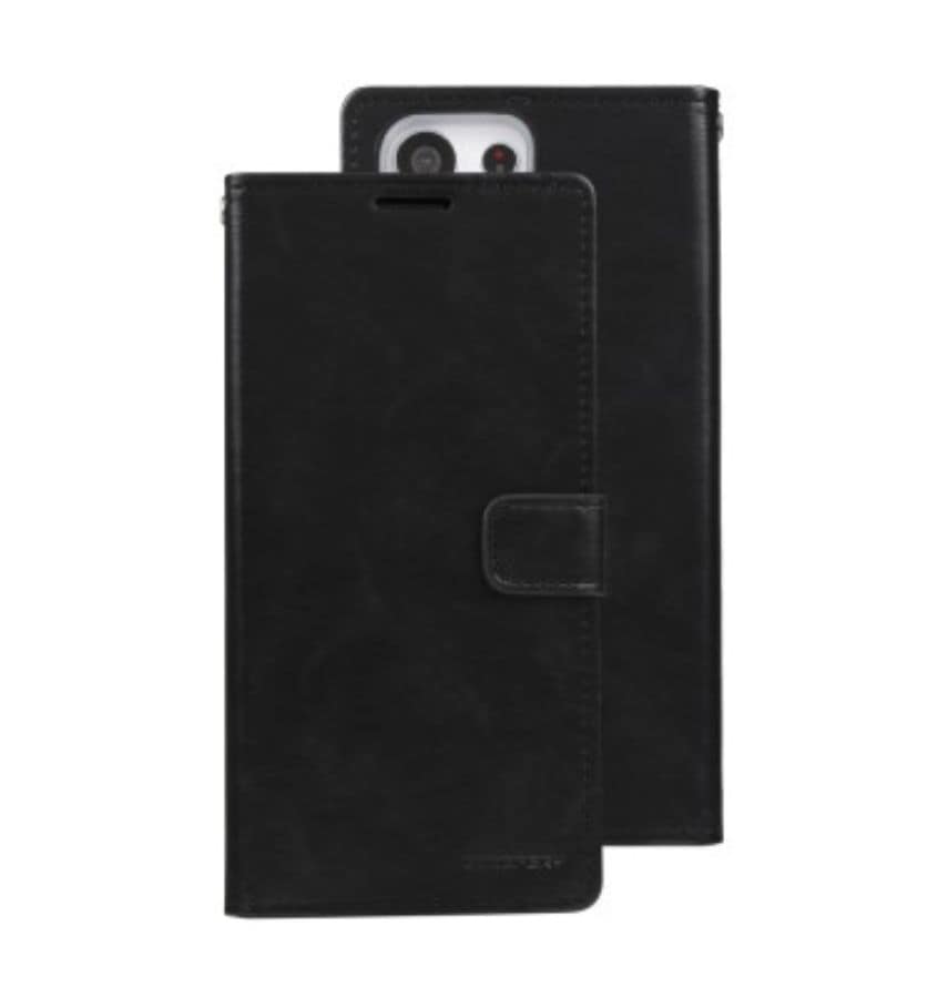 Classic black Bluemoon wallet diary flip cover for Galaxy S23 Ultra