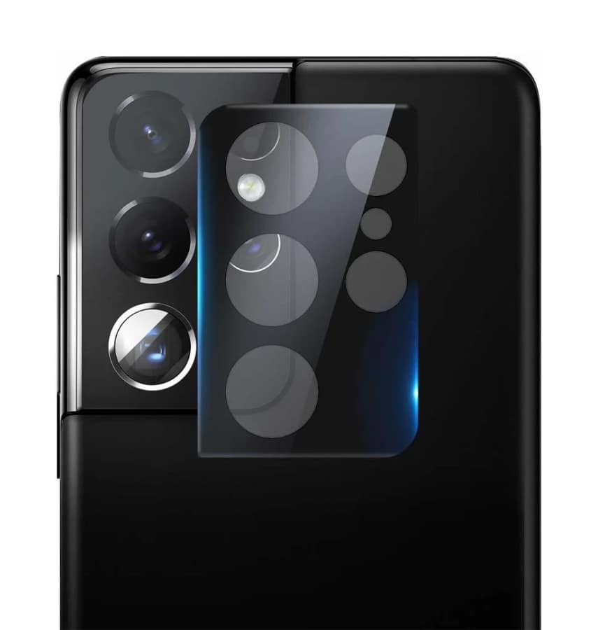 Clear camera lens protector for Galaxy S21 Ultra rear cameras