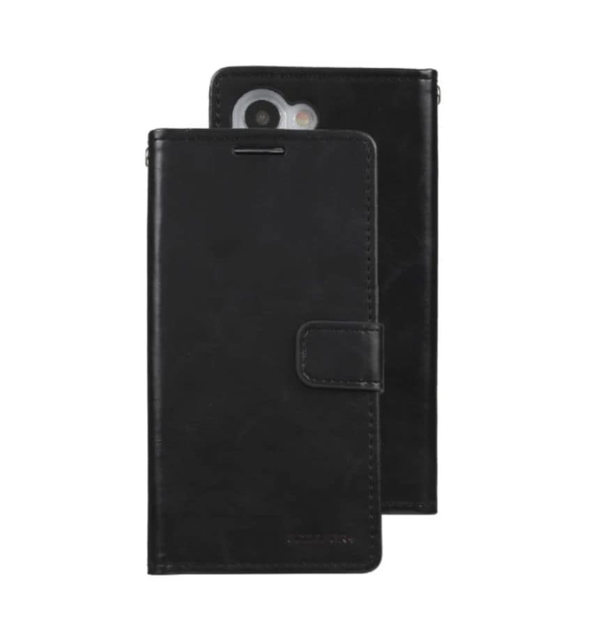 Classic black wallet diary case for Samsung Galaxy S24 by Bluemoon