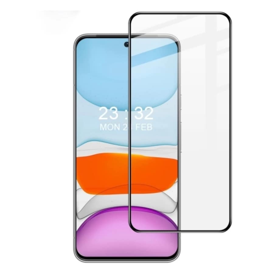 Clear edge-to-edge tempered glass screen protector for Google Pixel 8, full protection