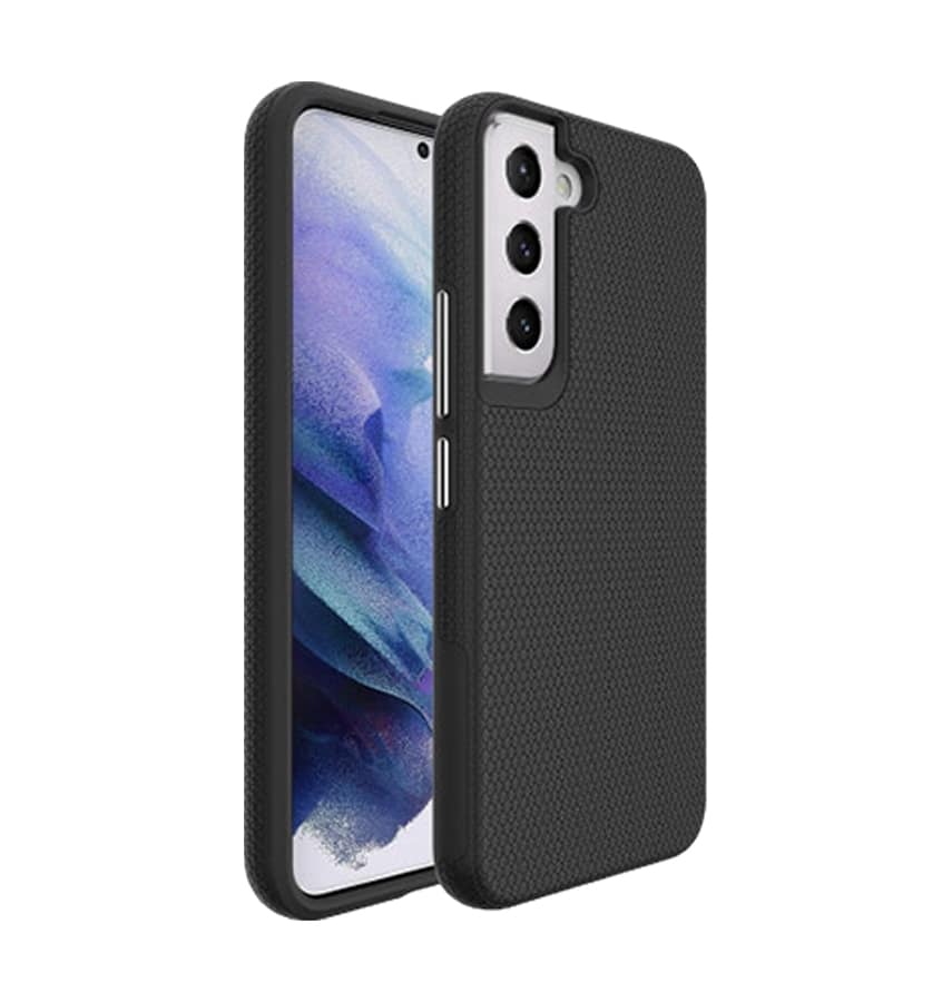 Black triangle pattern back case for Samsung Galaxy S23 Plus