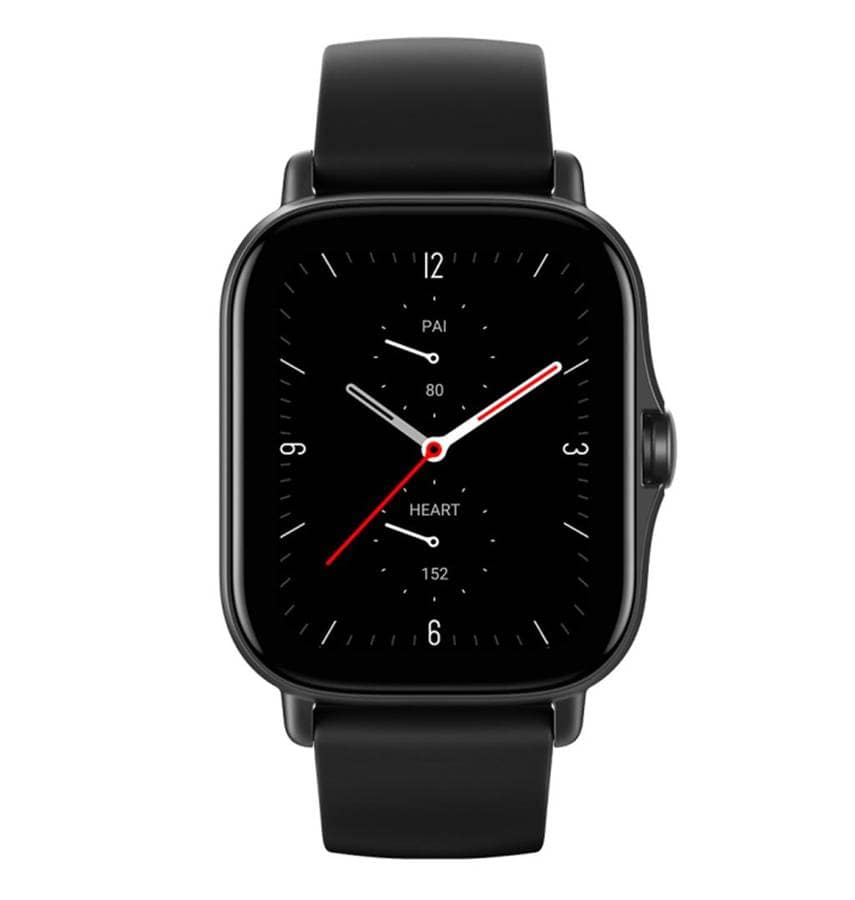Amazfit GTS, black, versatile smartwatch with fitness tracking and modern design