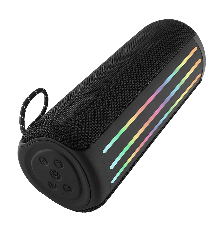 MVR Max HD Party Speaker - Black | 16W Loud Stereo Sound, RGB Lights, 24H Battery & Bluetooth 5.3 - Image 3