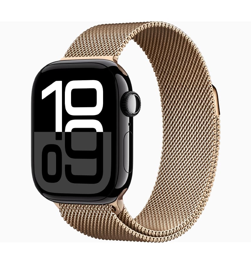 Apple Watch S10 Screen Protector 46mm, 360 Protective Glass Matte Case - Rose Gold