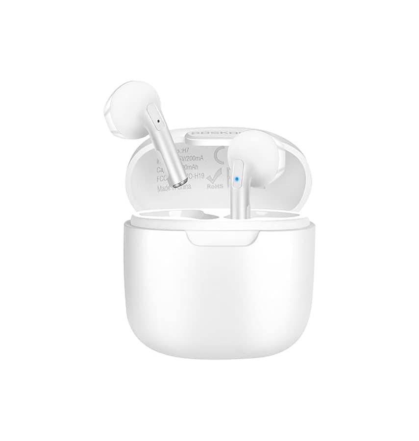 EFM TWS Atlanta W/Dual Drivers Earbuds with Wirelless Charging - White