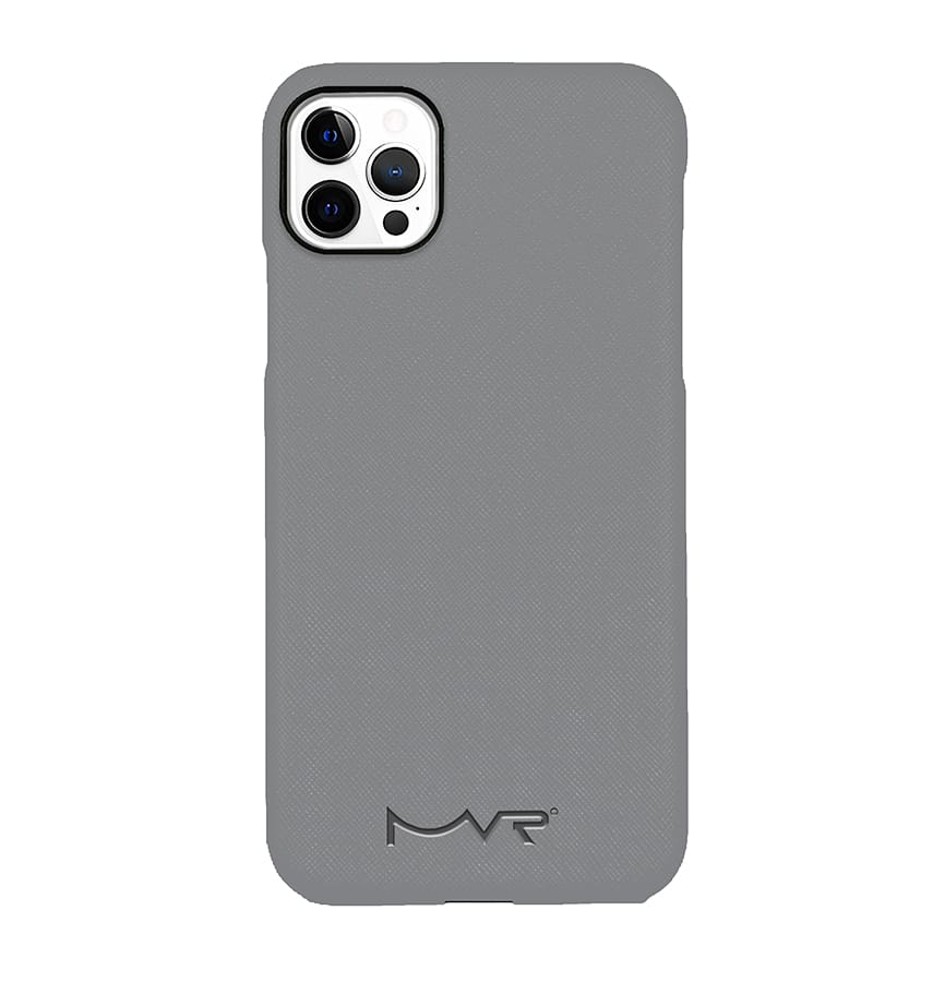 iPhone 13 Pro Max Premium MVR Saffiano Magsafe Leather Cover | Slim Protective Phone Case - Stone
