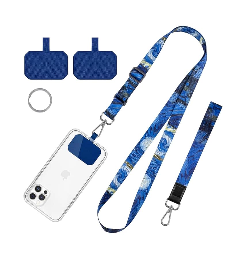 Premium Universal Phone Lanyard Strap – Blue