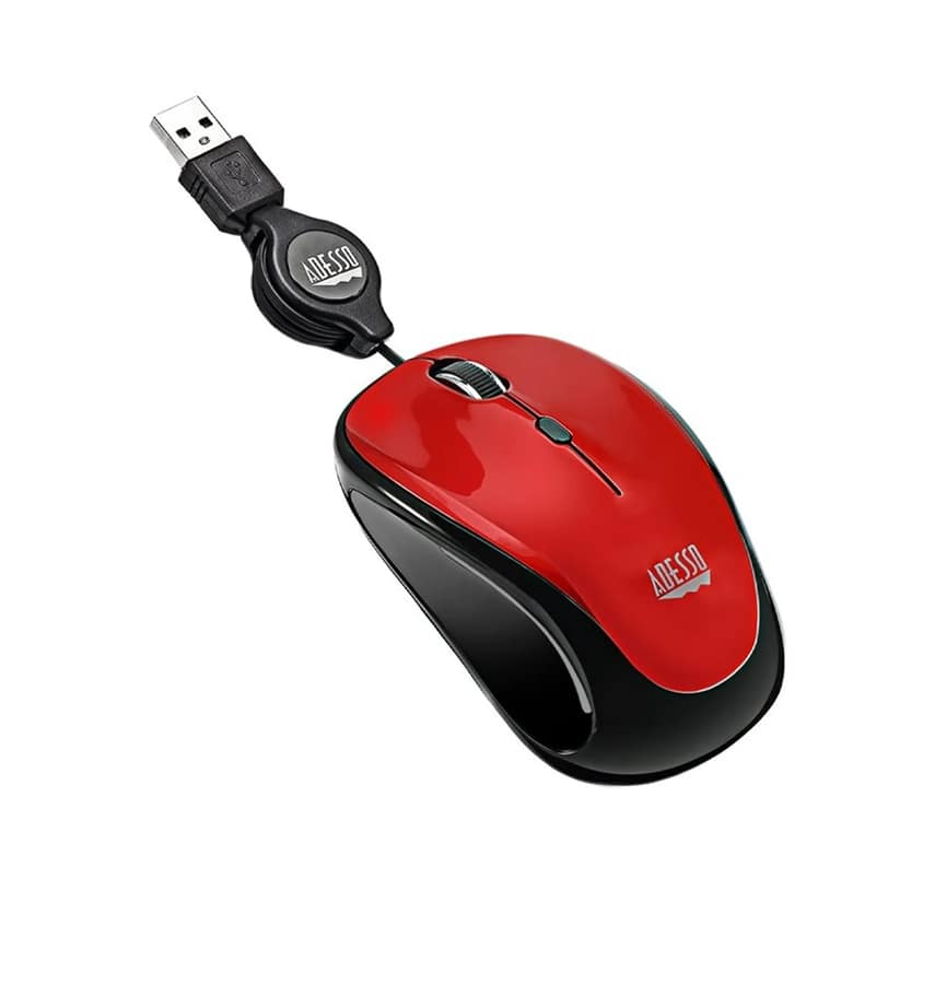 ADESSO S50R MINI WIRELESS MOUSE RED