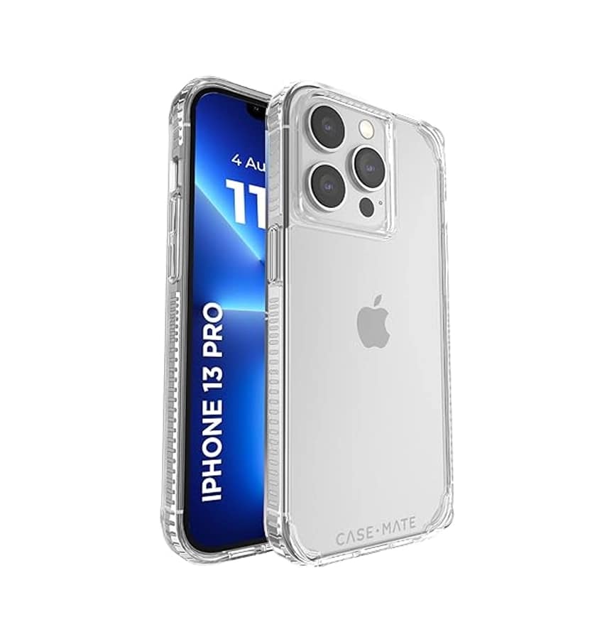 IPHONE 13 PRO CASE-MATE TOUGH PLUS COVER ANTIMICROBIAL CLEAR