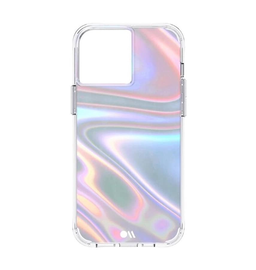 IPHONE 13 PRO MAX CASE-MATE SOAP BUBBLE COVER ANTIMICROBIAL IRIDESCENT
